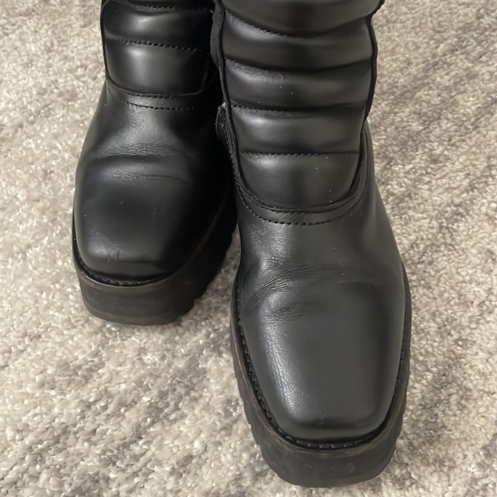 & other stories Leather booties - Picture 3 of 4